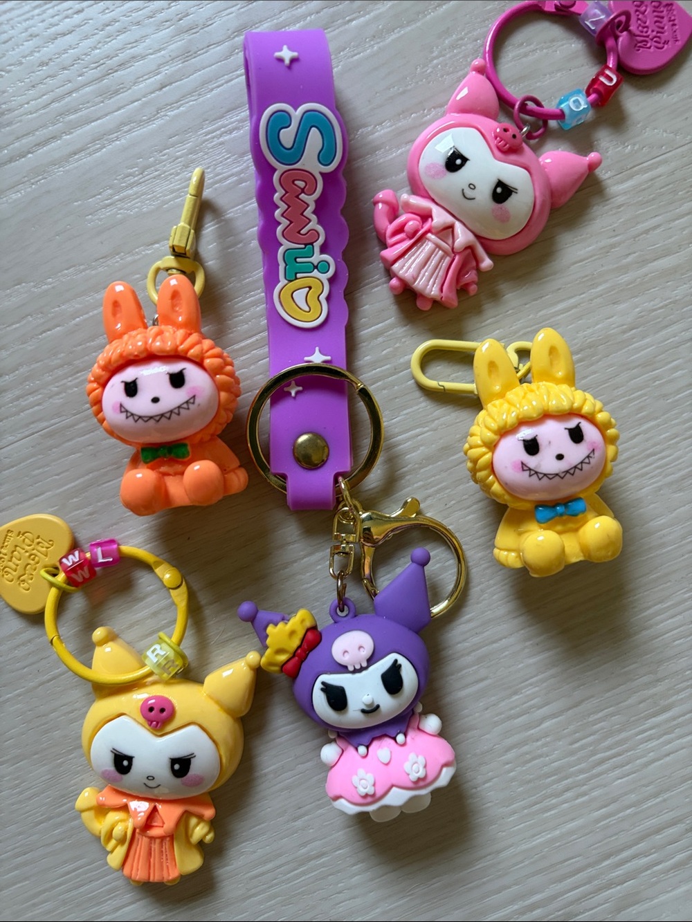 Labubu keychains - various